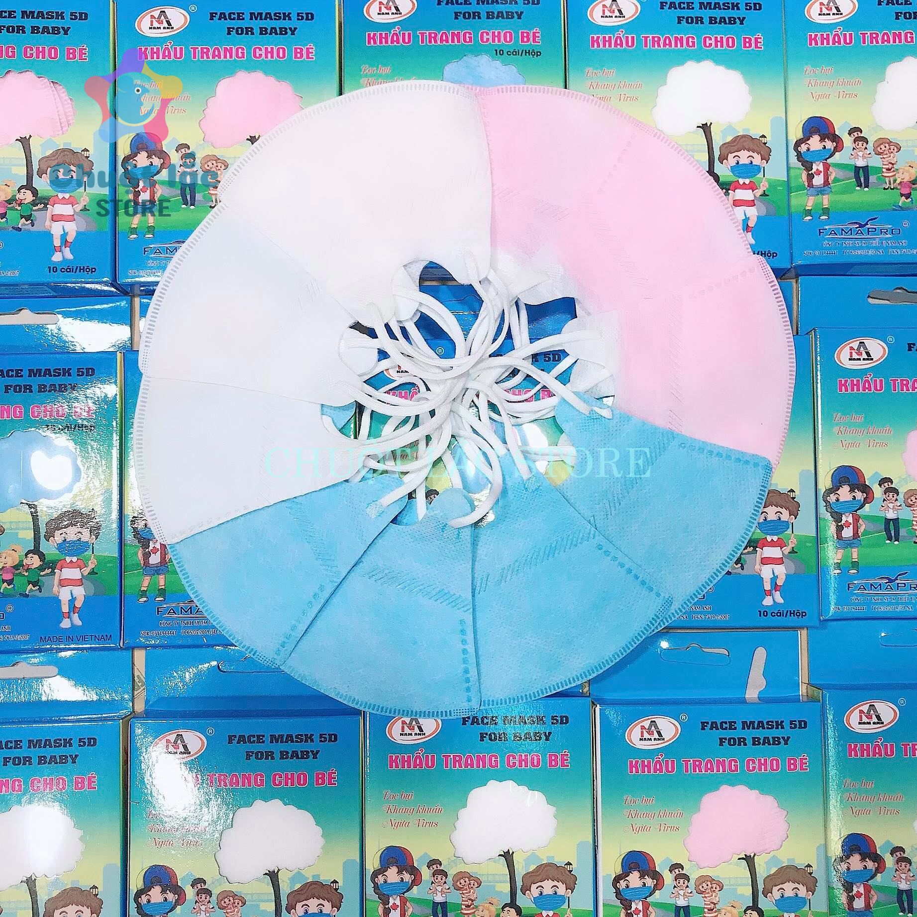 Khẩu trang y tế cho trẻ em từ 1 đến 5 tuổi 5D mask