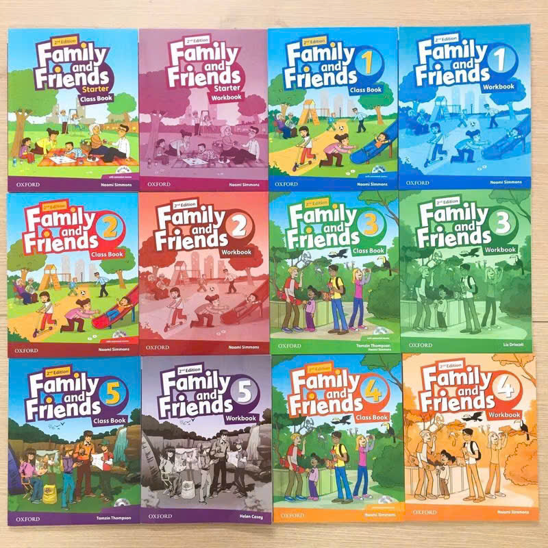 SÁCH - Family And Friends bản 2nd gồm sách học và bài tập, tặng file audio