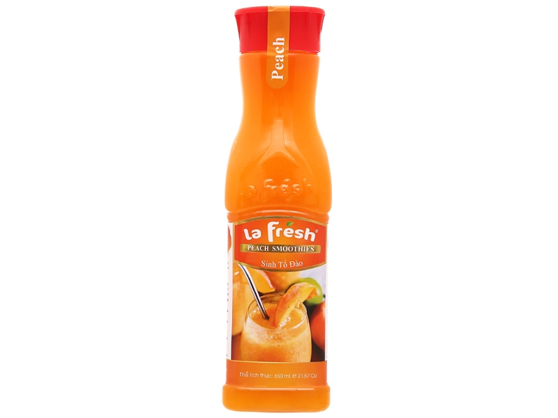 Sinh tố Lafresh Đào (Peach Smoothies) 650ml