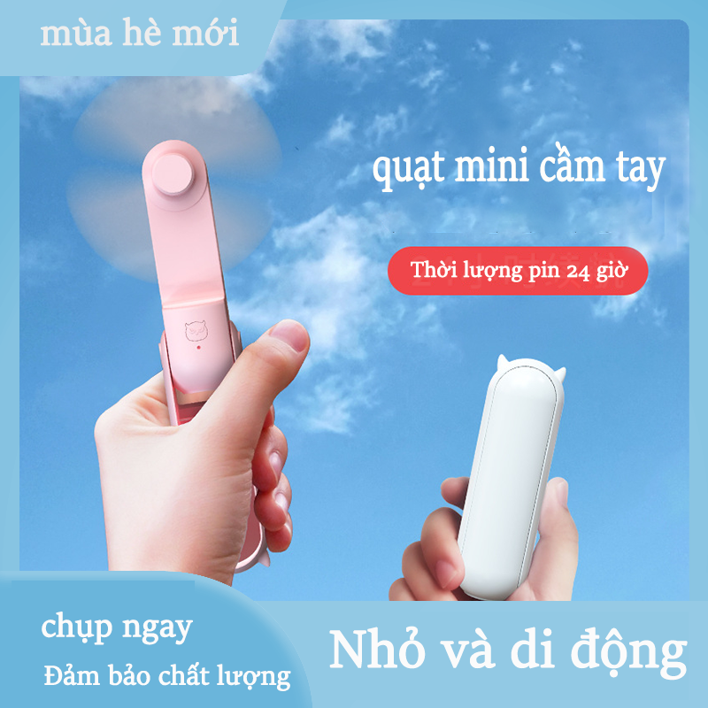 Quạt gấp cầm tay USB mới Quạt nhỏ cầm tay có thể sạc lại Quạt mini cầm tay có thể sạc lại