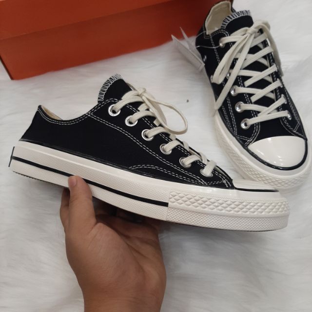 Giày Converse  Đen Thấp Cổ Nam Nữ, giày thể thao nam nữ đầy đủ tem/mác/bill [ẢNH THẬT + FULLBOX]