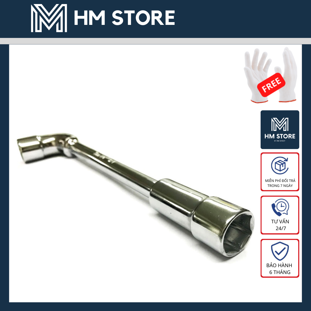 Điếu lỗ dài top 8,10,12,13,14,17,19mm - thép chrome bóng siêu cứng, không gỉ cao cấp