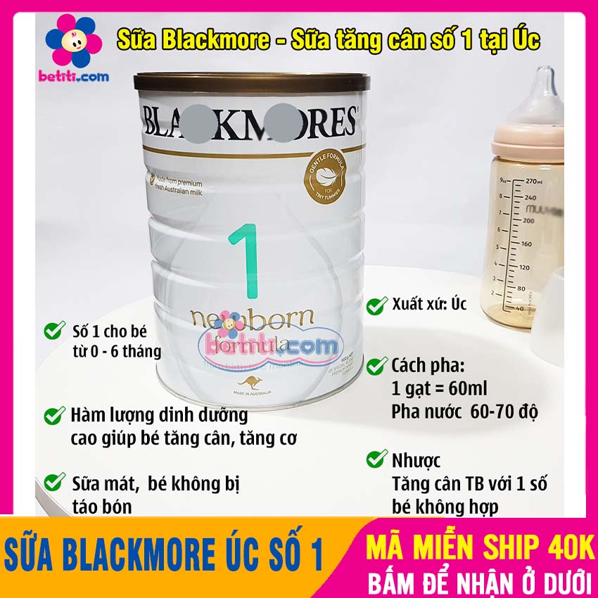 Sữa blackmore số 1 cho bé từ 0 đến 6 tháng, giàu canxi, viamin, photpho và các khoáng chất thiết yếu giúp bé phát triển chiều cao và cân nặng - sữa dinh dưỡng , sữa black more úc, sữa tăng cân - sua blackmore 1