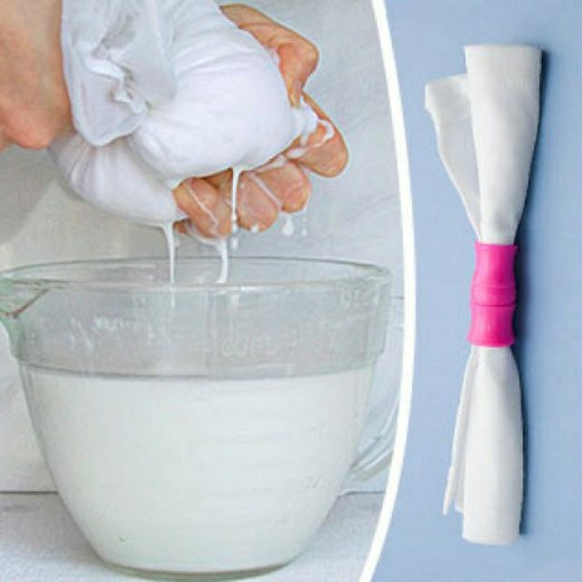 Túi lọc nước cốt dừa, rau má
