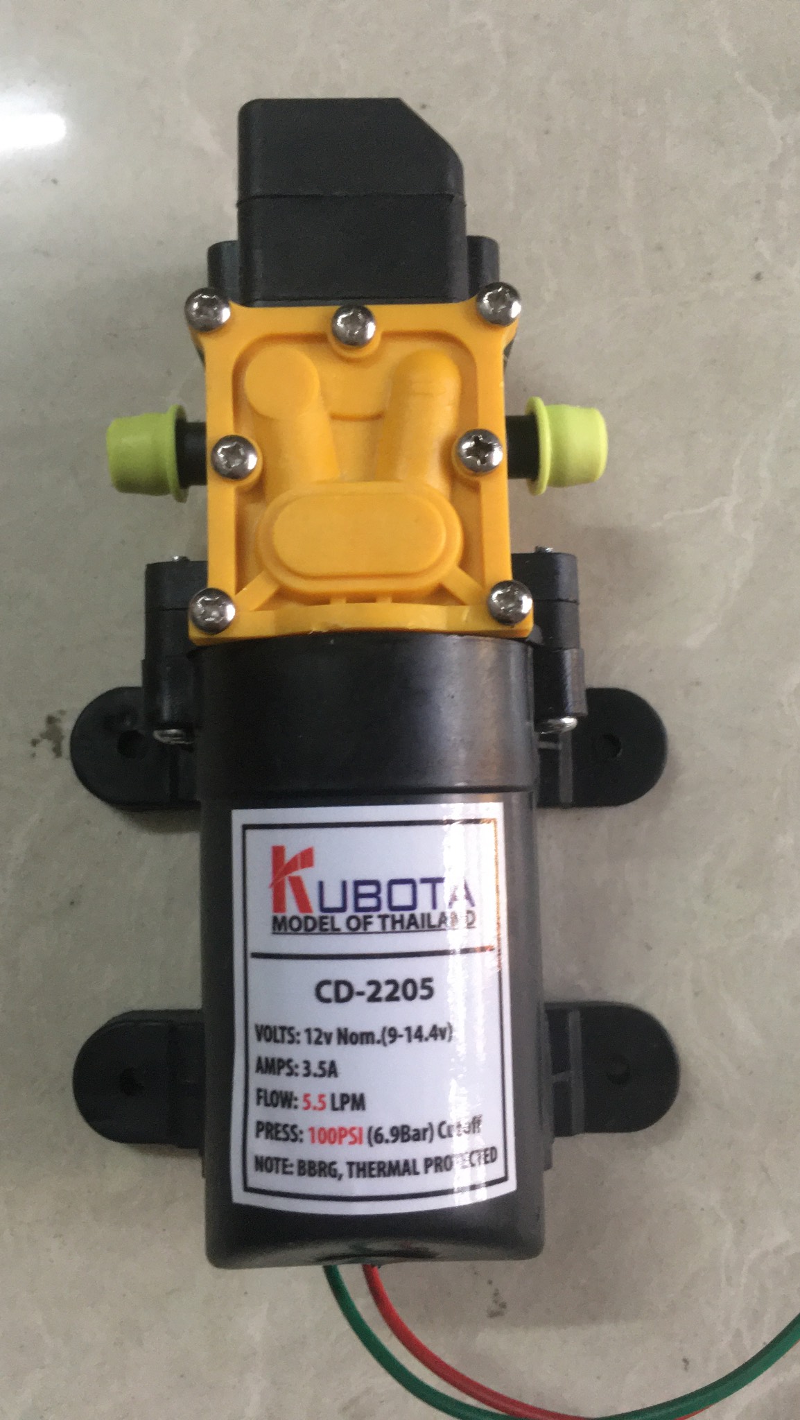 Bộ máy bơm tăng áp mini tự động ngắt Máy bơm 12v tăng áp lực nước tự động ngắt máy bơm tăng áp lực nước máy bơm mini 12v phun sương Kubota sử dụng cho bình xịt điện, tưới cây,phun sương