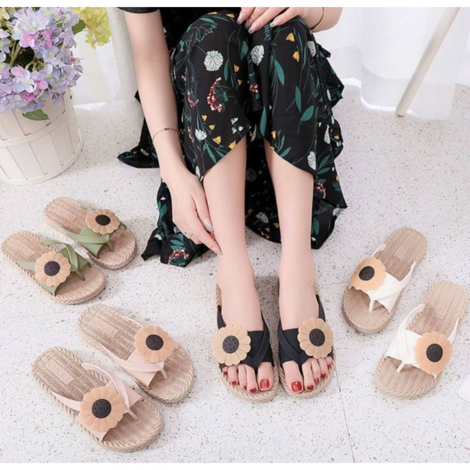Dép hoa cúc xỏ ngón lᴏại 1 hàng Quảng Châu