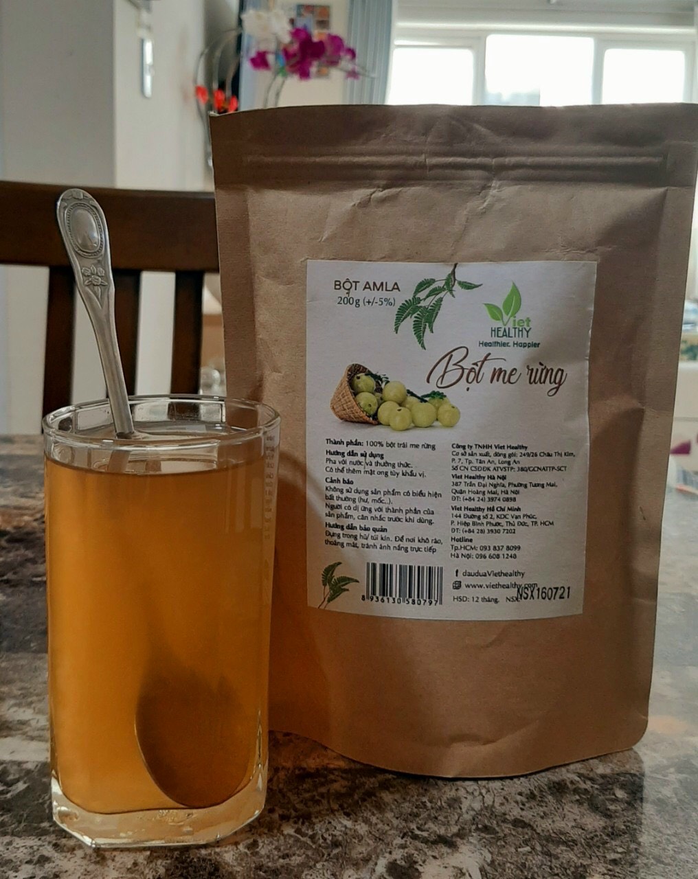 Bột Amla nguyên chất Viethealthy 200gr