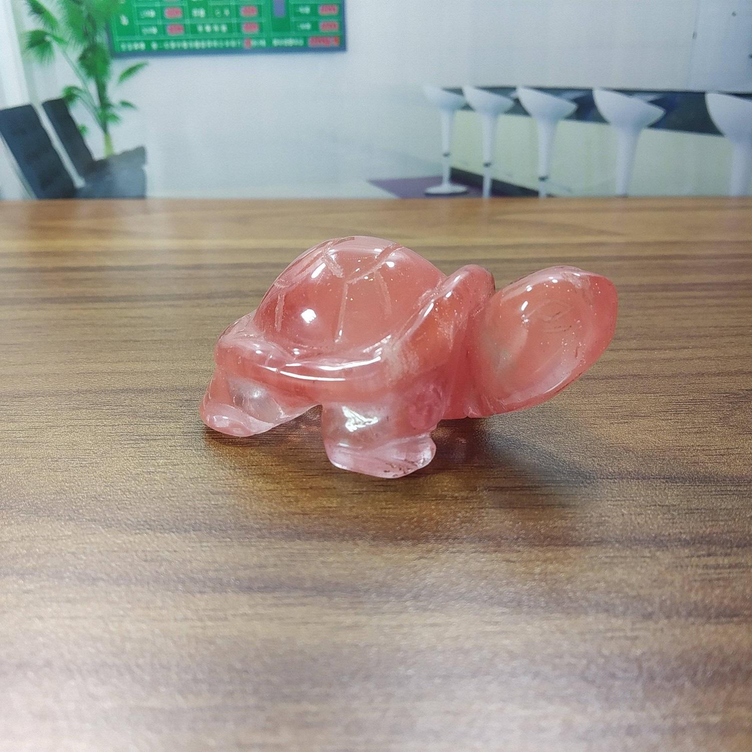 Phong thủy tượng rùa đá núi lửa hồng