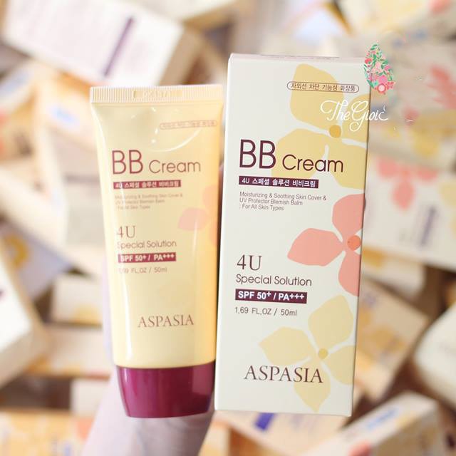 Kem nền chống nắng aspasia 4u special b.b solution cream spf50 pa+++, cam kết sản phẩm đúng mô tả, chất lượng đảm bảo an toàn đến sức khỏe người sử dụng