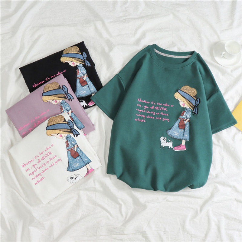 [HCM]Áo Thun Unisex Nam Nữ Form Rộng Tay Lỡ Thời Trang Hàn Quốc BÉ GÁI CÔ ĐƠN Độc Đẹp Vải Dày Mịn Thoáng Mát Thiết Kế Thời Trang Kiểu Dáng Năng Động Trẻ Trung