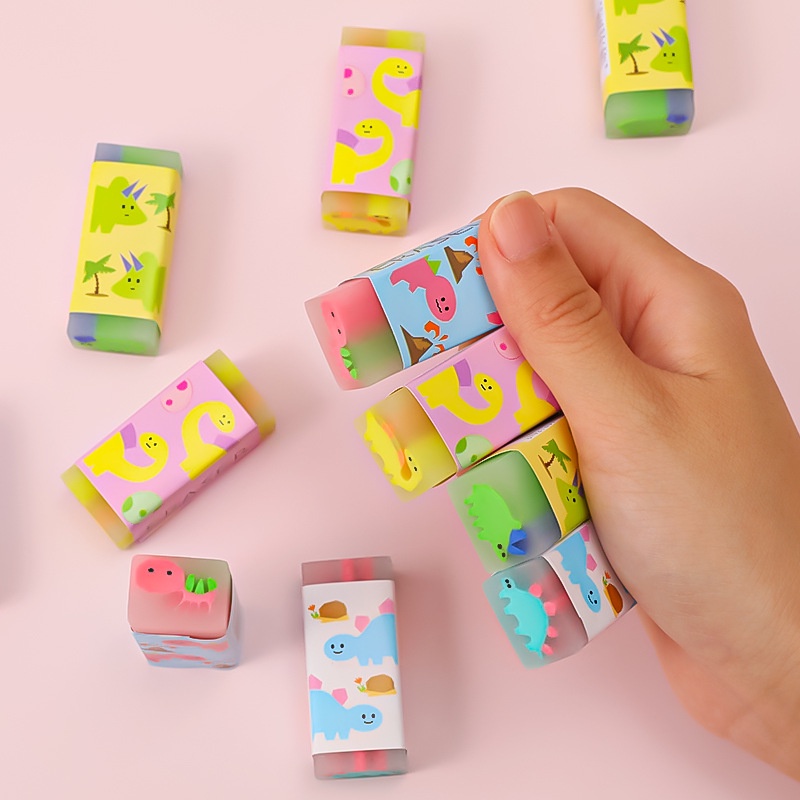 Combo 3 cục gôm in hình ngộ nghĩnh loại 1 tẩy siêu sạch