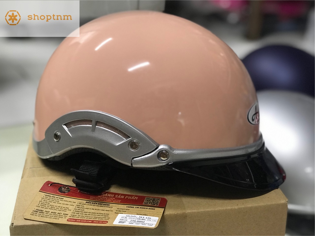 Nón bảo hiểm nữa đầu Asia MT 126 thời trang cao cấp.