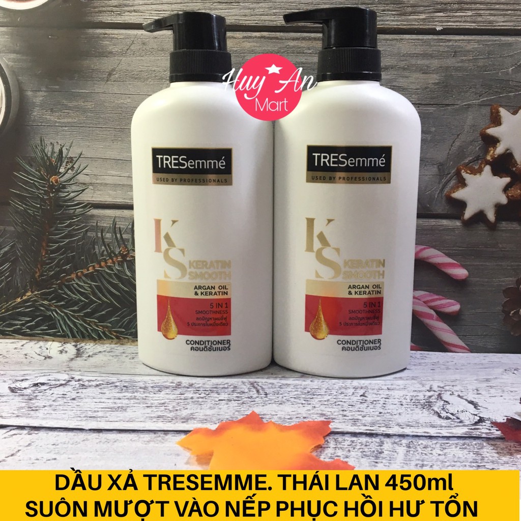 Dầu xả tresemme keratin smooth thái lan 400ml suôn mượt vào nếp