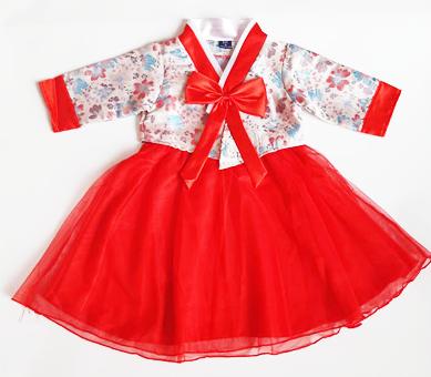 [HCM]Bộ Hanbok gấm cho bé gái cho bé diện tết