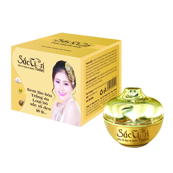 Kem lão hóa - Trắng da - Loại bỏ sắc tố đen 25g Sắc Tiên Today