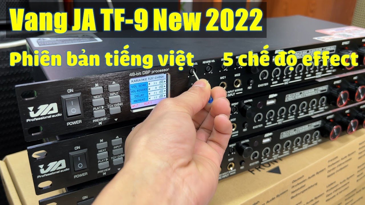 Vang cơ lai số JA TF9 có bluetooth và cổng quang optical, usb - Sản phẩm chính hãng