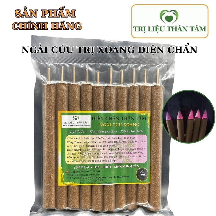 Nhang ngải cứu tự nhiên trị liệu  viêm xoang diện chẩn Bùi Quốc Châu