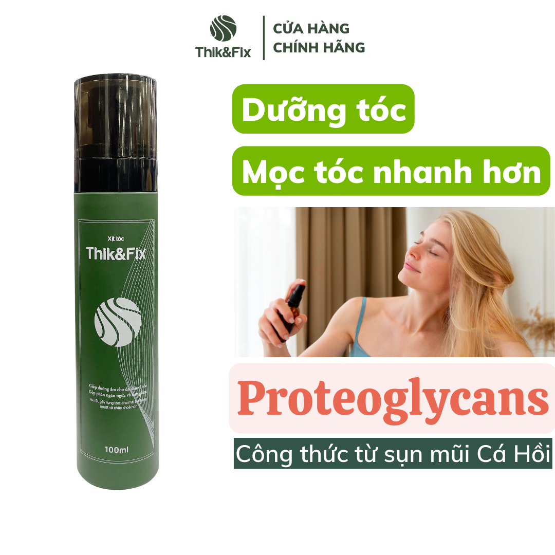 Xịt dưỡng tóc thảo dược Thik&Fix - Dưỡng tóc chuyên sâu, giảm gãy rụng, kích thích mọc tóc
