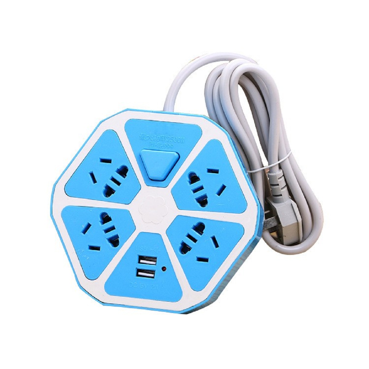 Ổ cắm điện hình trái cam có 2 cổng usb và 4 ổ cắm - dây dài 1.5m phích cắm 3 chấu - ổ cắm - o dien