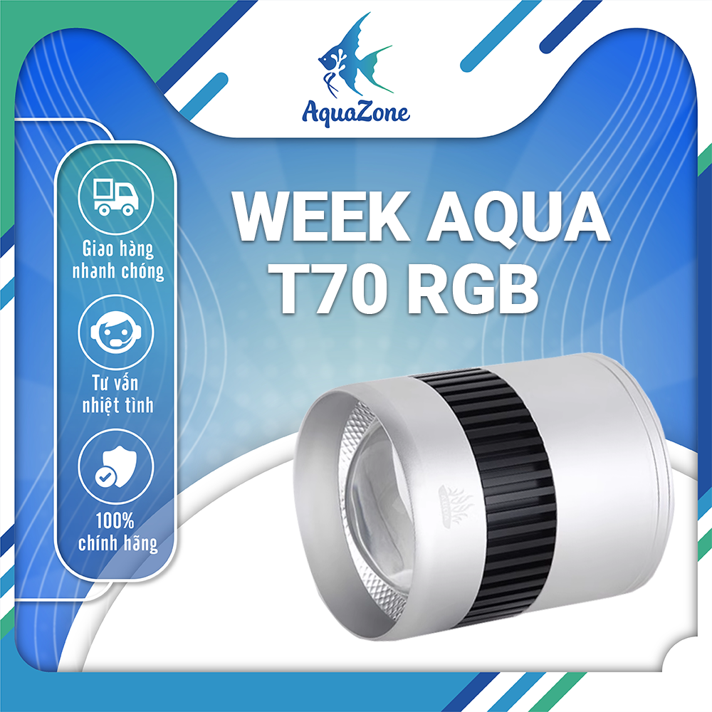 Đèn thủy sinh dạng lon week aqua t70 rgb / wrgb