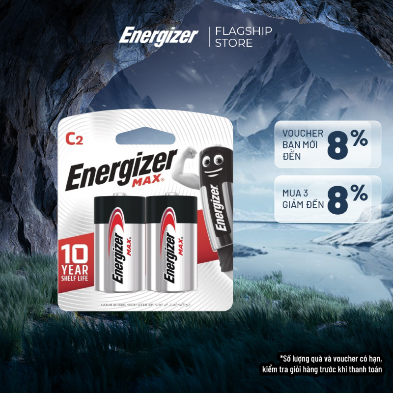 Pin c energizer max e93 bp2 - vỉ 2 viên