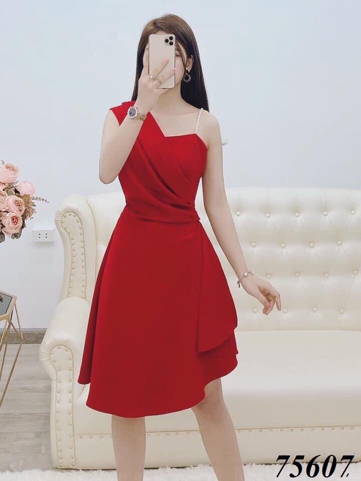Đầm xòe dự tiệc đính cườm -tôn dáng