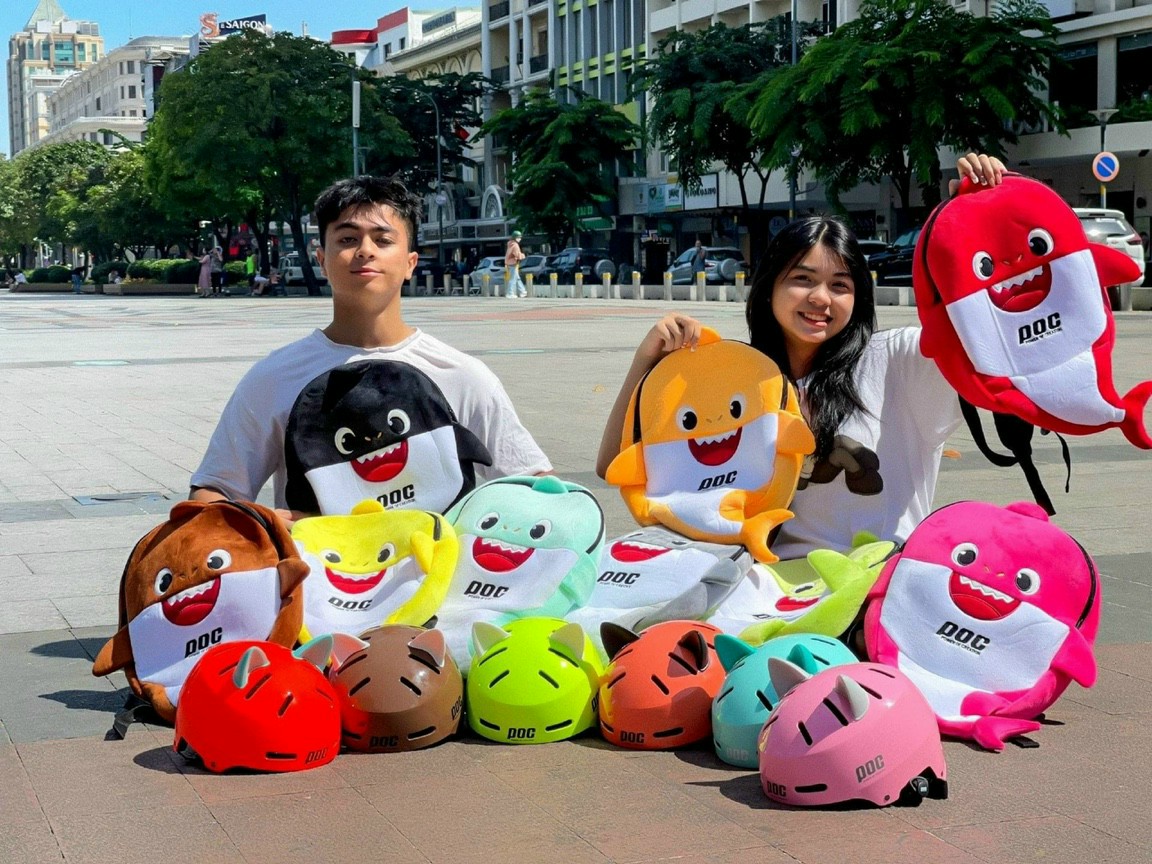 Balo cá mập baby shark POC size XL