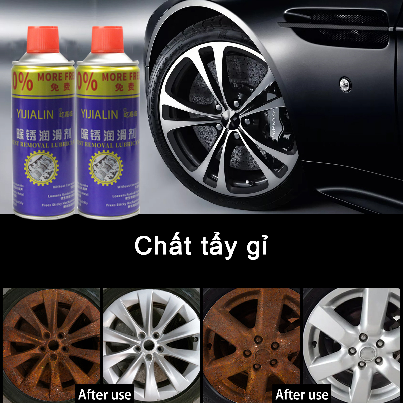 Dung dịch tẩy cặn canxi inox đa năng cho nhà tắm, dung dịch siêu tẩy cặn vòi hoa sen, lau vách kính. chai 500ml