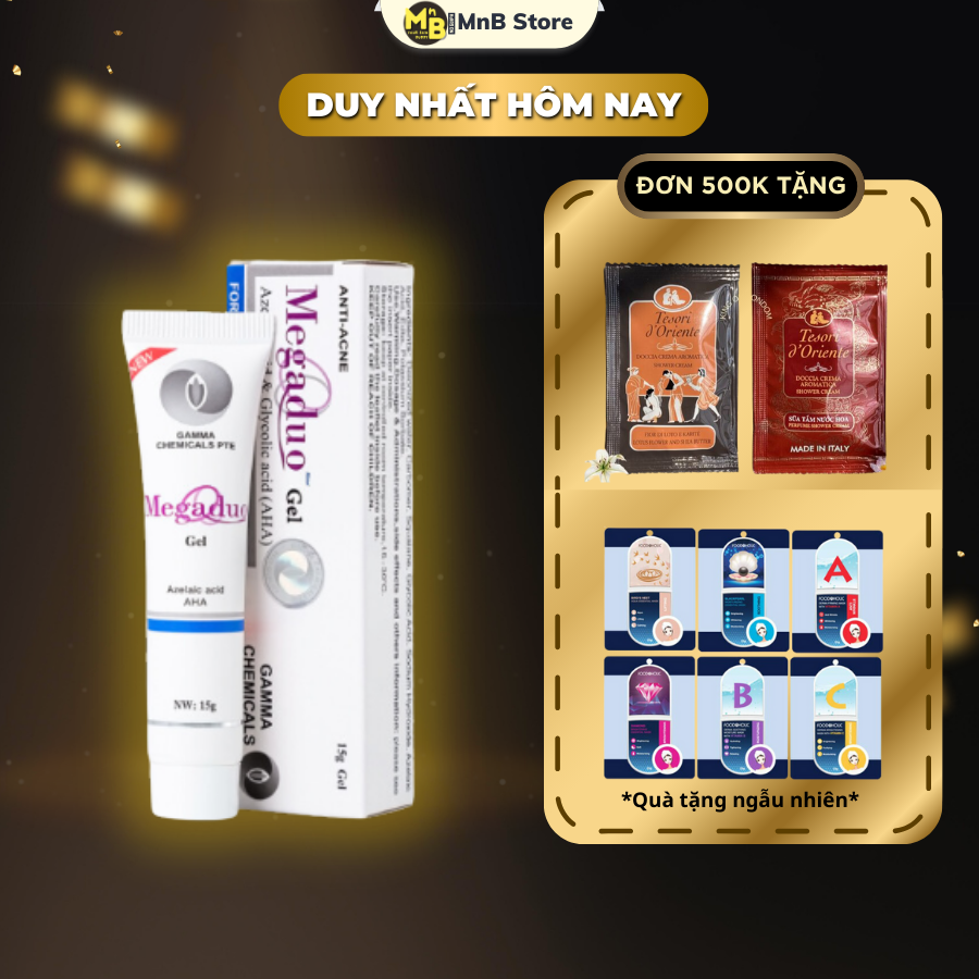 Gel giảm mụn ẩn và thâm Gamma Megaduo Megaduo Plus Gel 15 gram