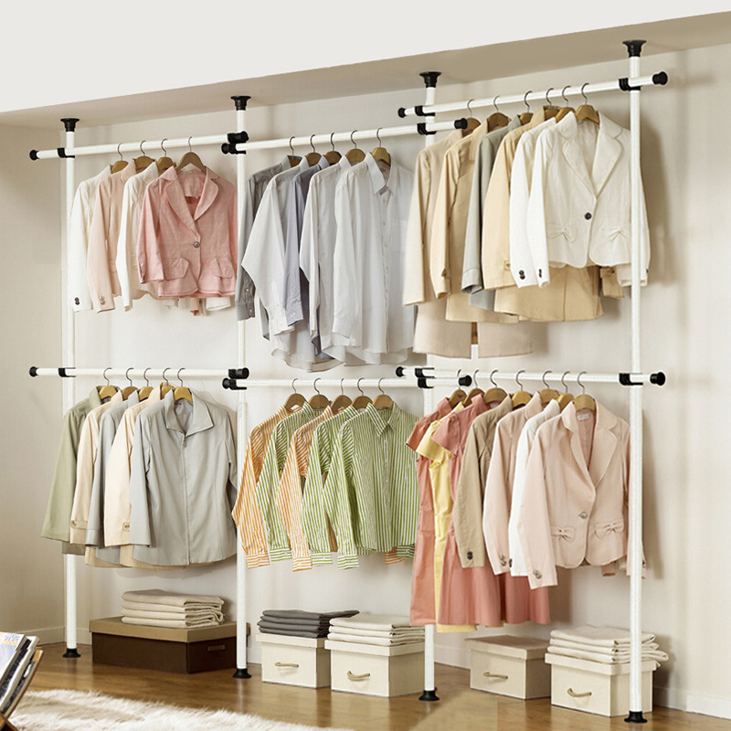 Dechome giá treo quần áo chữ h 3 tầng có thể mở rộng, tiện lợi giá treo hệ thống thông minh sào phơi treo quần áo