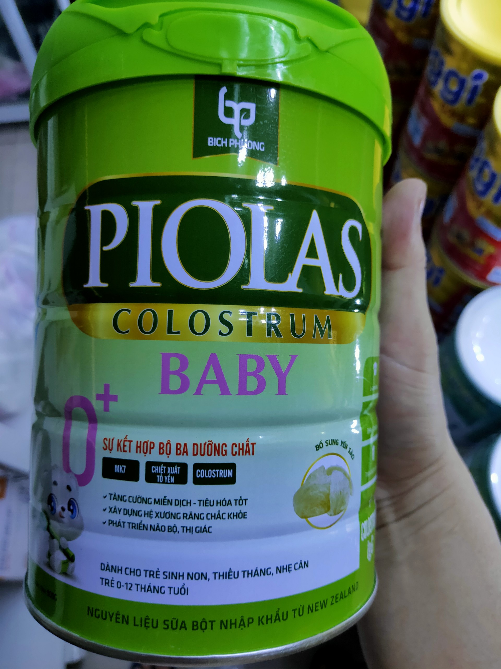Sữa bột piolas colostrum baby 0+ trẻ từ 0-12 tháng.pt toàn diện