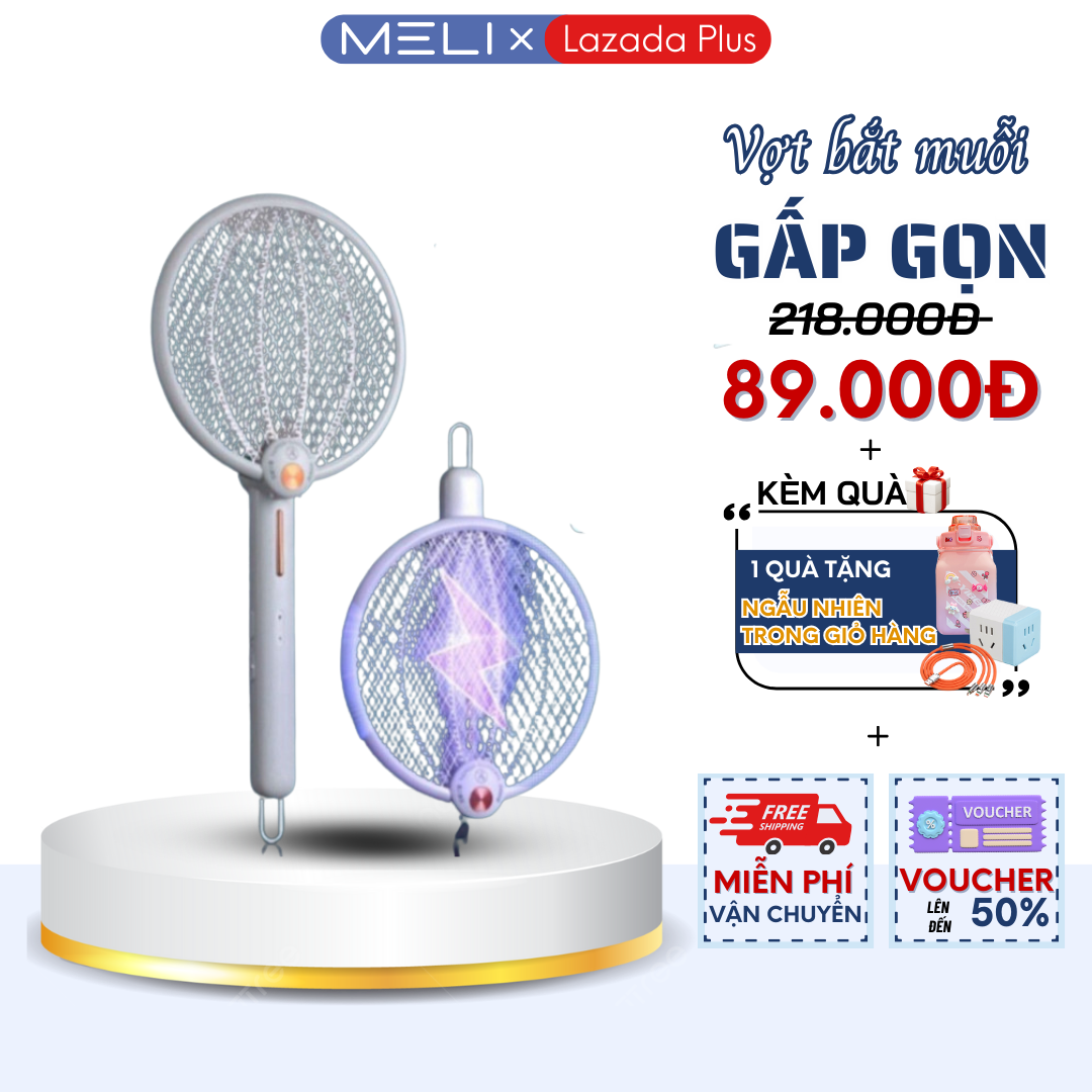 Vợt bắt muỗi kiêm đèn bắt muỗi thông minh, máy bắt muỗi điện quang diệt muỗi đuổi muỗi, vợt muỗi đa năng 3 lớp bảo vệ