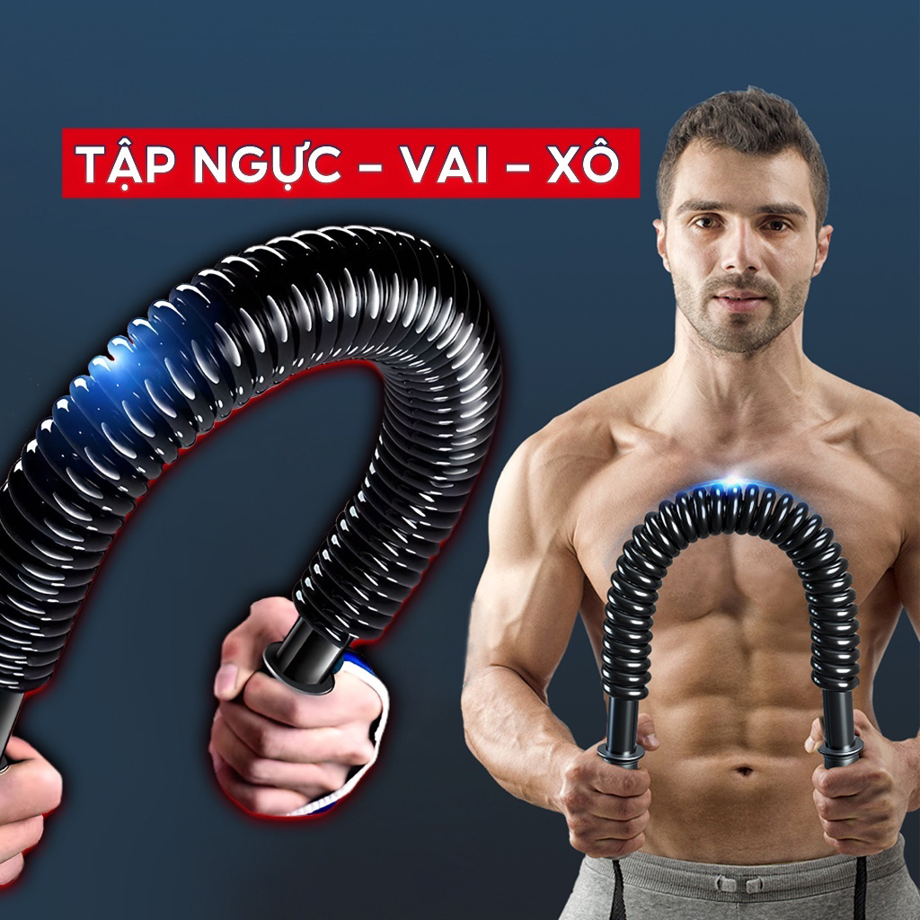 Gậy Lò Xo Tập Cơ Tay Power Twister Cao Cấp Đồ Long Đao 60Kg 50Kg 40Kg 30Kg 20Kg Đàn Hồi Tốt Luyện Tậ