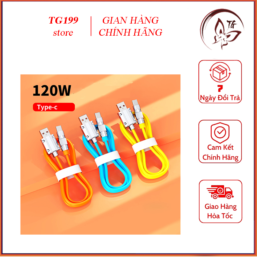 Cáp sạc nhanh cho Iphone, type-C và Micro USB siêu bền