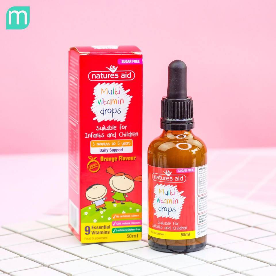 Vitamin tổng hợp Multi Vitamin Drop Natures Aid