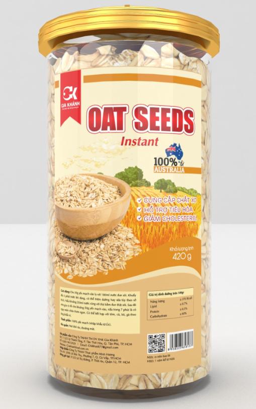 Yến mạch ăn liền (Instant Oats) nhập khẩu Úc - Giá trị dinh dưỡng cao - Giảm cân, dưỡng da hiệu quả cho phụ nữ (Rolled Oats) 420g