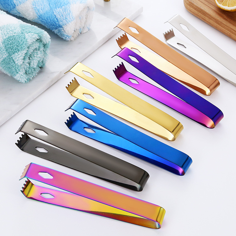 Kẹp gắp đá gắp thức ăn inox 304 loại có răng neww 2023 - - dụng cụ gắp đá quày bar - kep gap da mini - kep gap do an - găp da inox