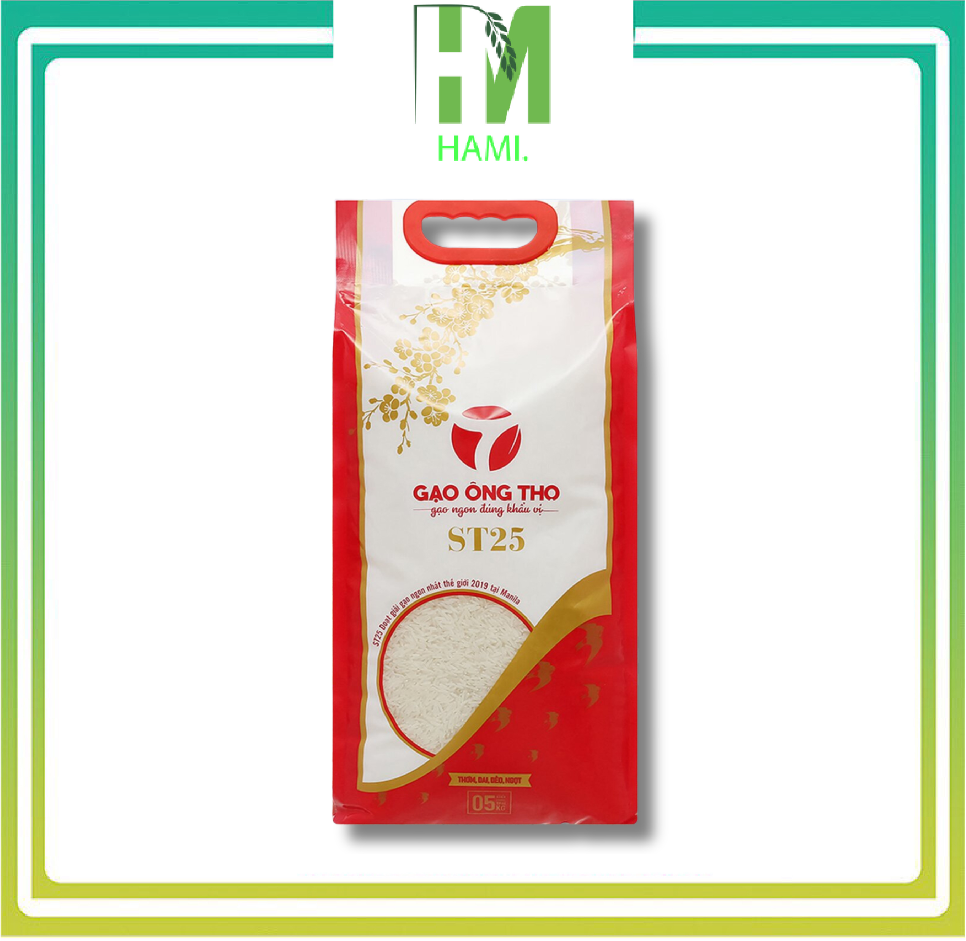 Gạo St25 GẠO ÔNG THỌ ngon nhất thế giới bao 5kg