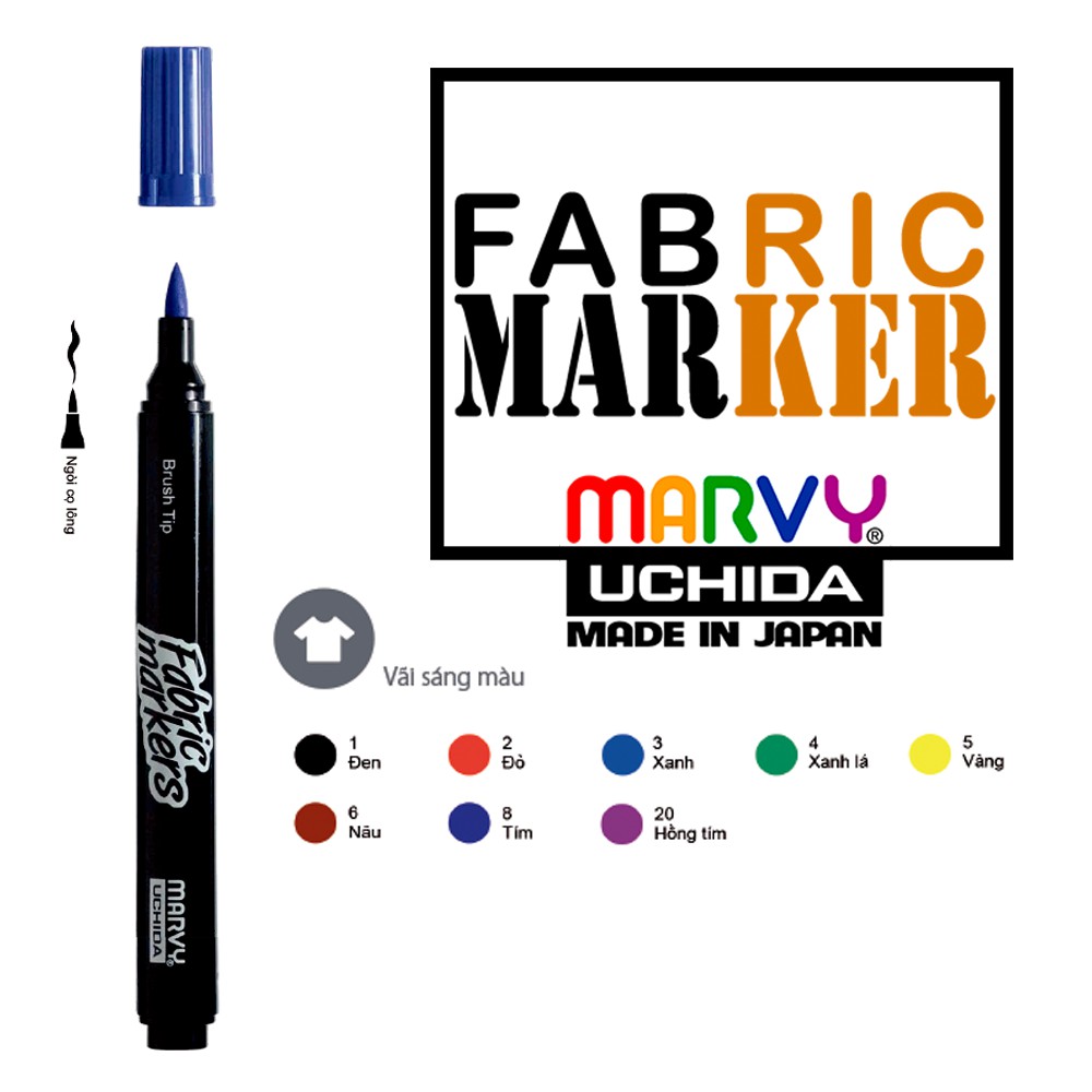 Bút vẽ vải marvy fabric 530
