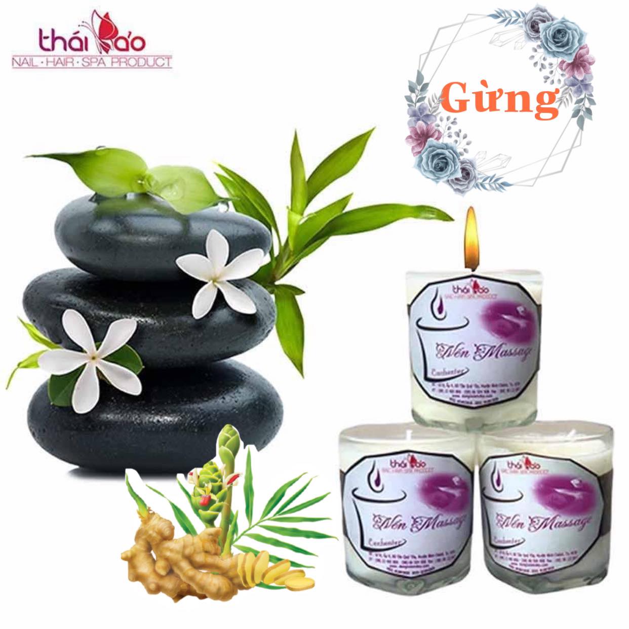 Nến Massage Body - Tinh Dầu Hương Gừng