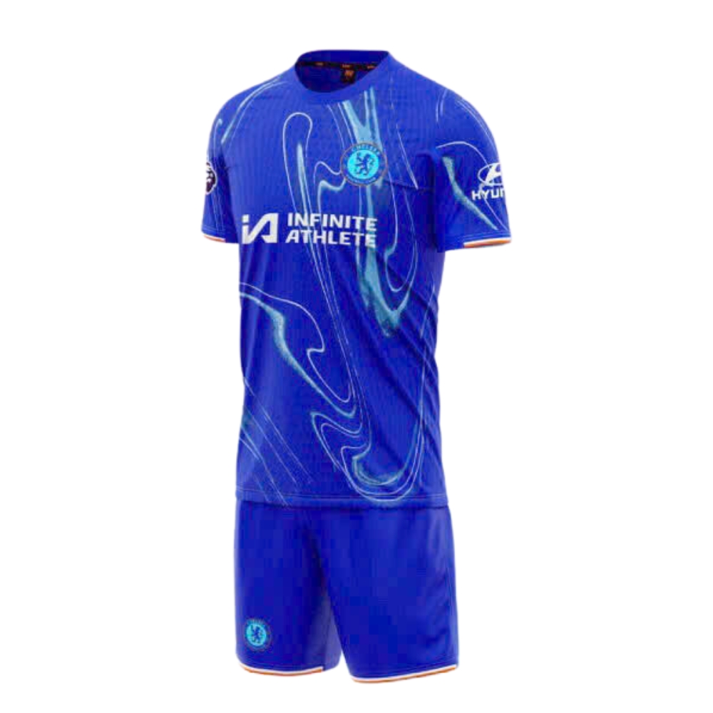 Quần áo đá banh Chelsea 2025 màu xanh bích vải mè Hàn Quốc CÓ IN ẤN