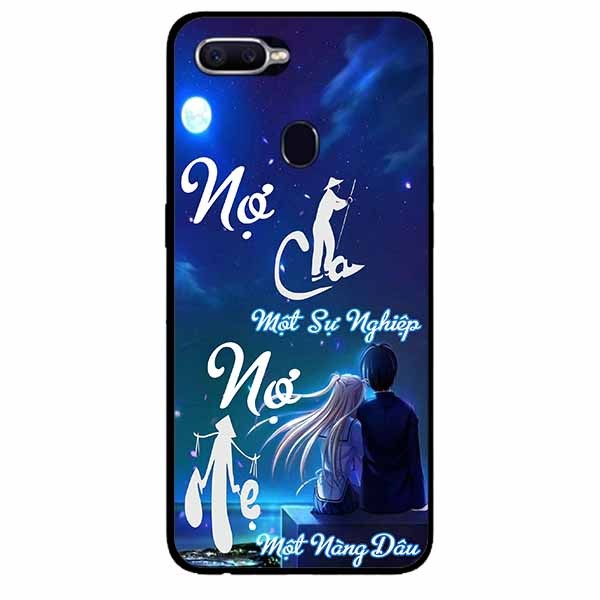 [HCM]Ốp Cường Lực Dẻo Đen Dành Cho Oppo F9 - Realme 2 Pro Mẫu Nợ Cha Một Nàng Dâu