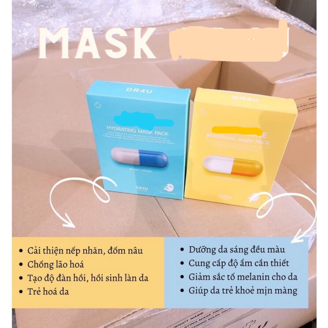 Mặt nạ re.ti.nol 2 màu+4%lazada