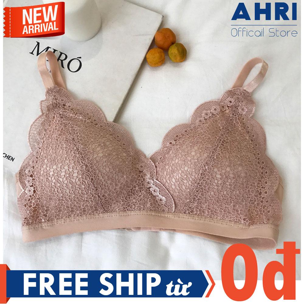 Áo Lót Nữ Không Gọng Mút Mỏng Vải Ren Hoa Baby Thời Trang Hàn Quốc
