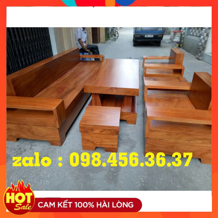 Bàn ghế sofa  gỗ gõ đỏ