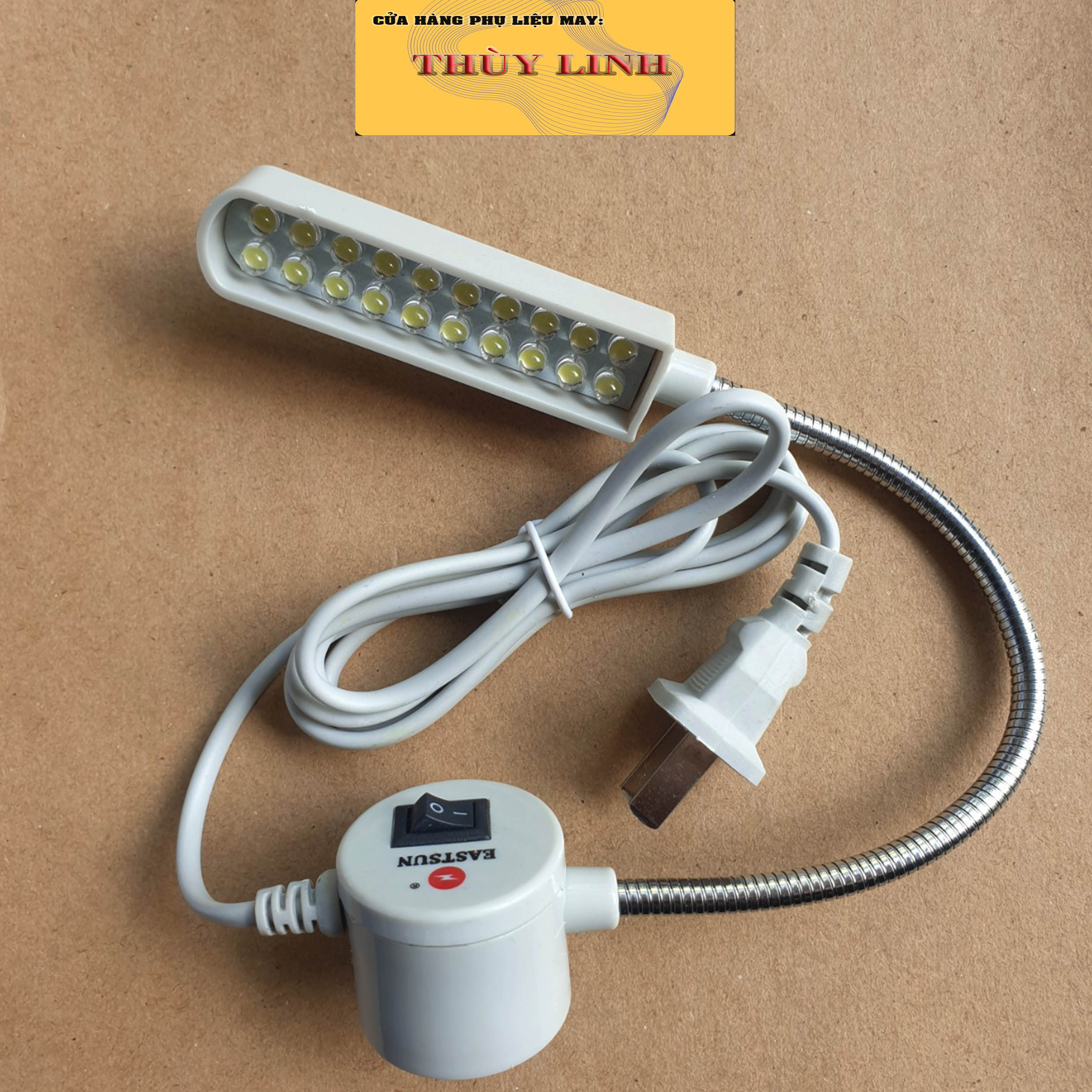 Đèn cần gắn máy may 20 bóng led, máy may công nghiệp