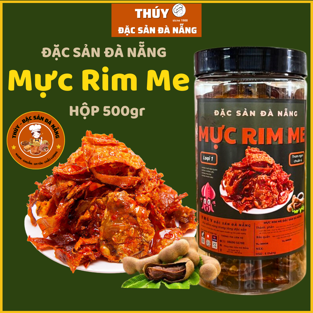 MỰC RIM ME ĐẶC SẢN ĐÀ NẴNG 500GR - LOẠI 1 CHUẨN VỊ - CHÍNH HIỆU THÚY ĐẶC SẢN ĐÀ NẴNG