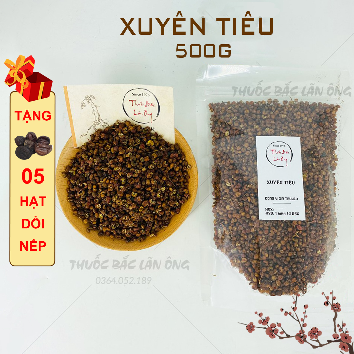 Xuyên tiêu đỏ tứ xuyên 500g