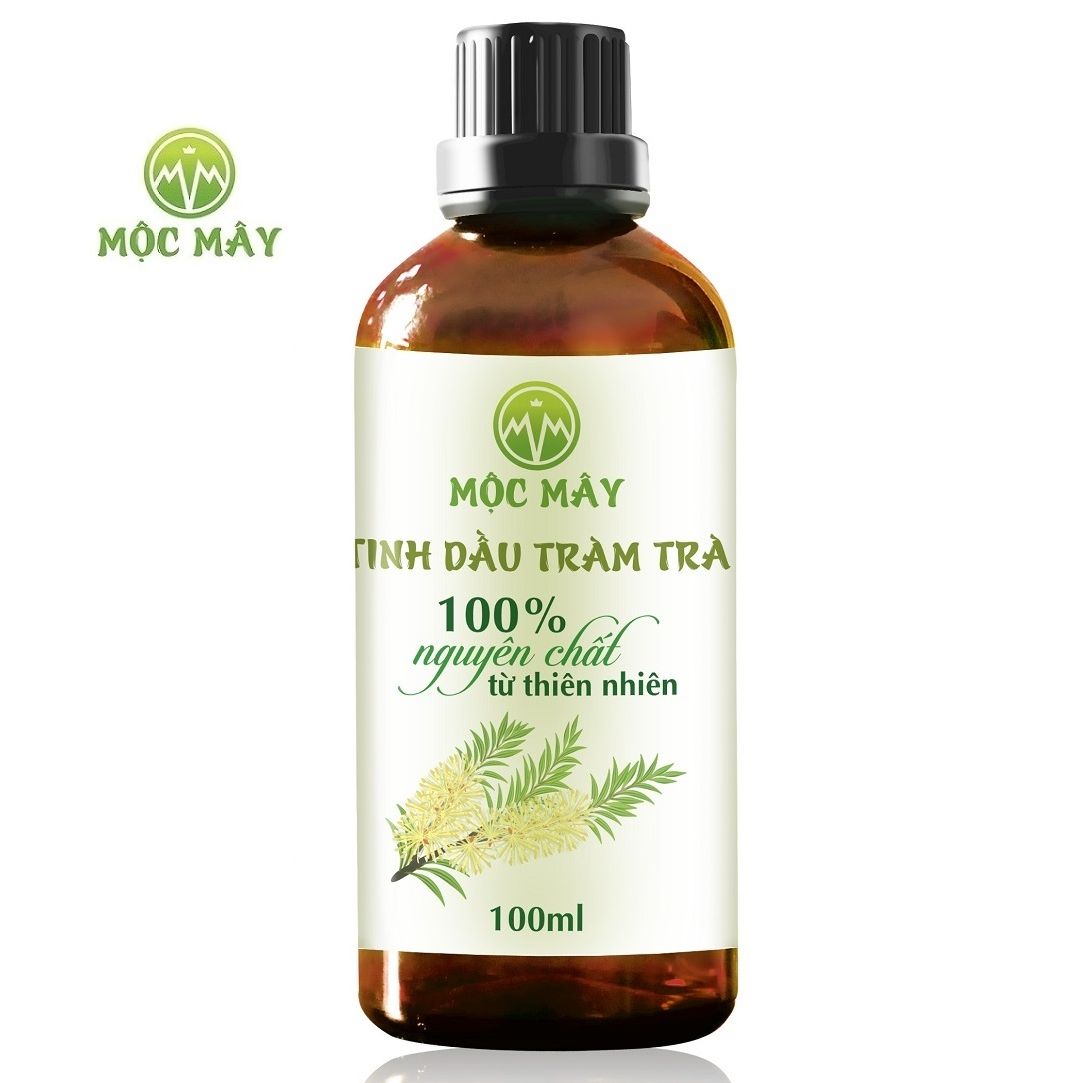 TINH DẦU TRÀM TRÀ (TEA TREE OIL) CHAI 100ML MỘC MÂY - GIẢM MỤN SIÊU TỐC - TINH DẦU NGUYÊN CHẤT TỪ THIÊN NHIÊN (CÓ KIỂM ĐỊNH CHẤT LƯỢNG VƯỢT TRỘI)