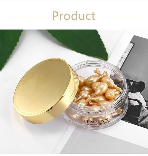 Serum dưỡng da mặt dạng viên trắng hồng dưỡng ẩm tinh chất cá hồi venzen